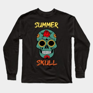 SUMMER SKULL Long Sleeve T-Shirt